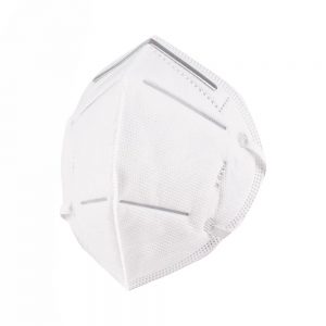 tapabocas N95 Blanco con soporte metalico y resorte blanco