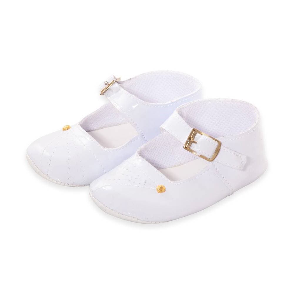 apoyo alfombra Extraordinario Zapato Para Bautizo Blanco Bebé Niña – Los Tres Elefantes Tienda Online
